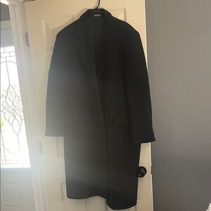 Men's Elegant Black Trench Coat